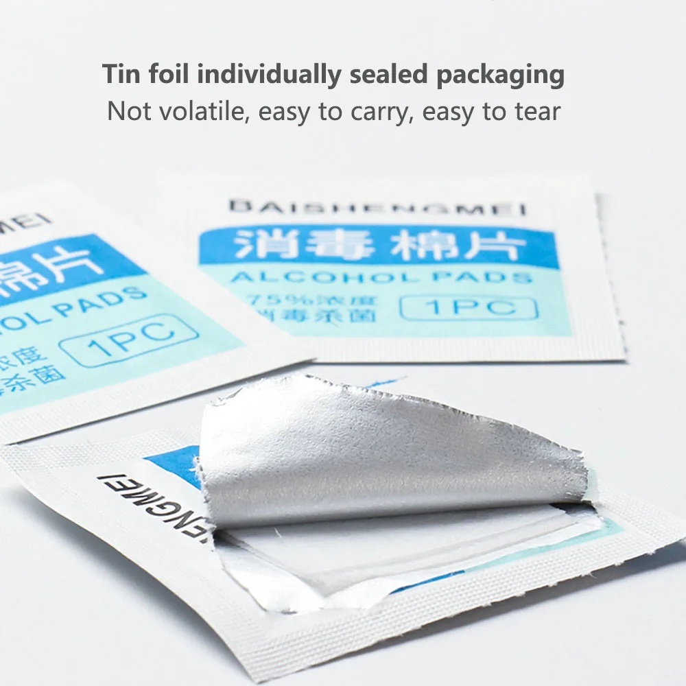 100 шт./лот салфетка для протирания тампон Саше инструмент Моющее Средство Влажные