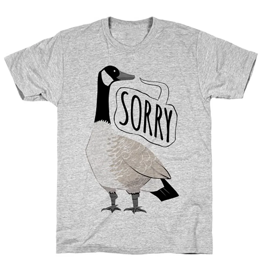 Футболка с изображением канадской гусины извините канадский юмор Квик хонк