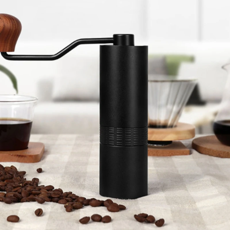 

Manual Coffee Grinder Coffee Maker High Nitrogen Steel Grinding Core 304 Stainless Steel Hand Burr Mill Coffee Machine