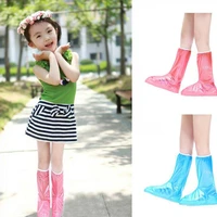 childrens waterproof rainwater reusable shoe cover non slip zipper rain boots overshoe high shoe cover high shoe covers