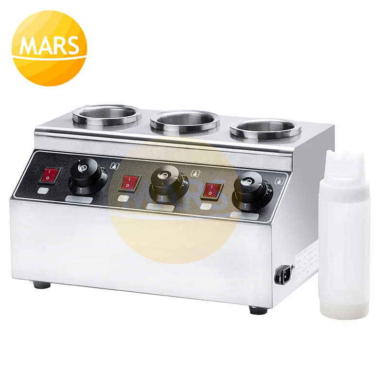 MA-6401 Коммерческий Электрический соус бутылки грелка электрический горячий сыр шоколад соевый соус наполнение распределенные джемы теплее Диспенсер машина - Цвет: MA-6401