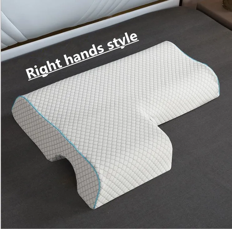 Right hand style Кровать Клин подушка для любовника и сна, поддерживающая Пена Подушка для головы, пены памяти парные подушки - Цвет: Right hand style