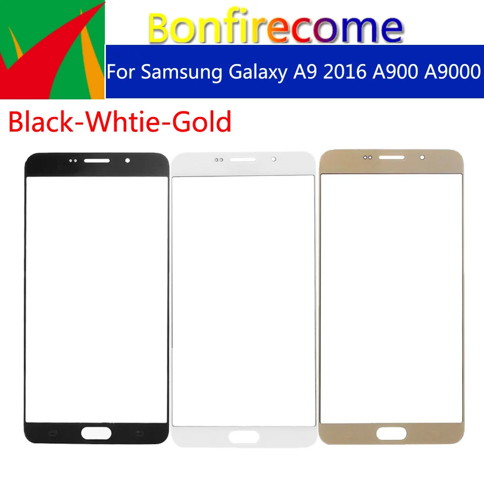 

10pcs\lot 6.0" For Galaxy A9 2016 SM-A9000 SM-A9000Z A900 A9000 A9000Z Front Outer Glass Touch Screen Lens Replacement