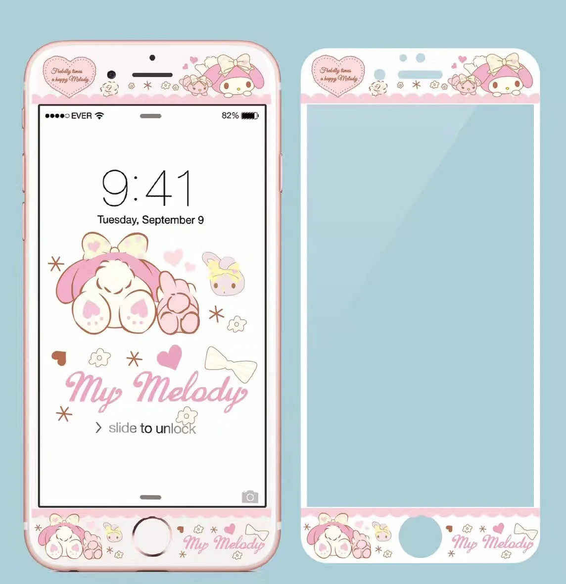 

Cartoon Rabbit Bear Pattern For iphone 6 6S 7 8 Plus Tempered Glass Screen Protector 3D Glass Film