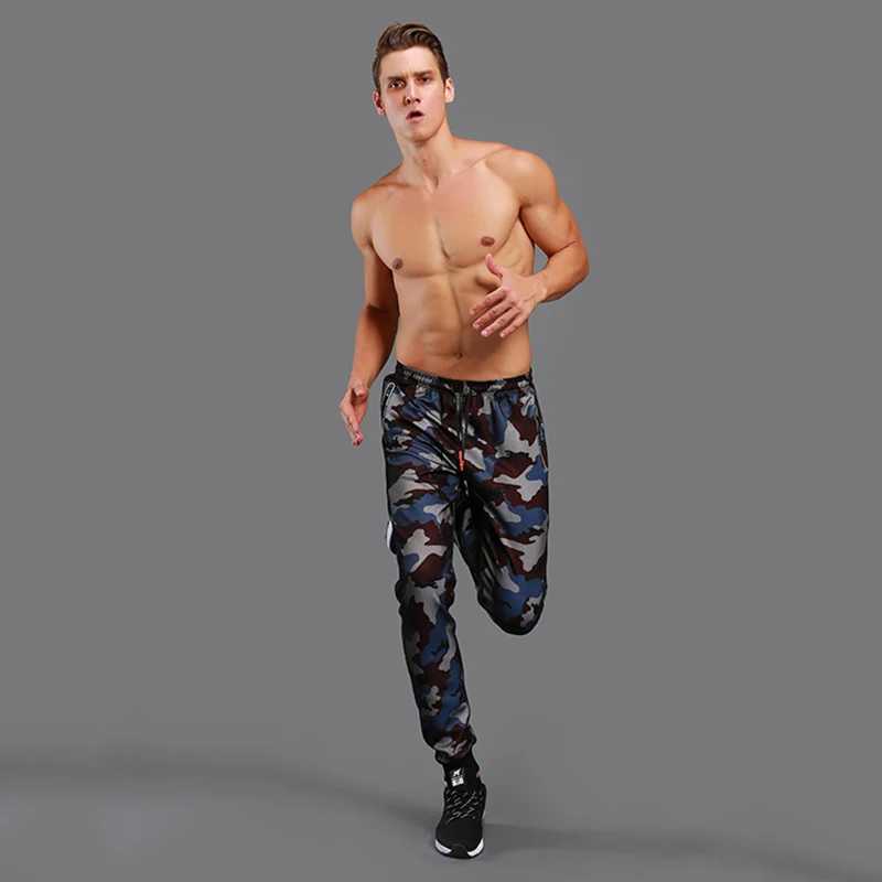 

Camo Joggings Pants Men 2019 Mesh Sports Sweatpants Quick Dry Running Fitness Gym Pants Men Workout Training Trousers Sportswear