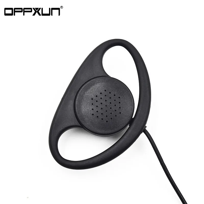 

Single-line D-type 3.5mm two-way radio accessories for listening only earphone speaker microphone black radio accessory