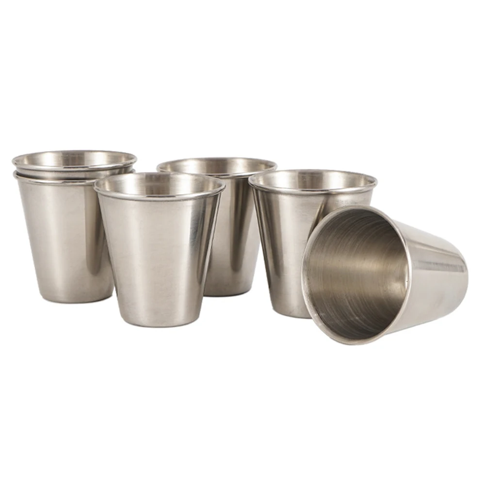 4/6 шт Открытый нержавеющей стали Кемпинг чашки набор портативный Пешие прогулки