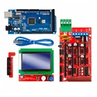 Запчасти для 3D-принтера Mega 2560 R3 Mega2560 REV3 + контроллер RAMPS 1,4 + RAMPS1.4 LCD 12864 LCD для arduino kit
