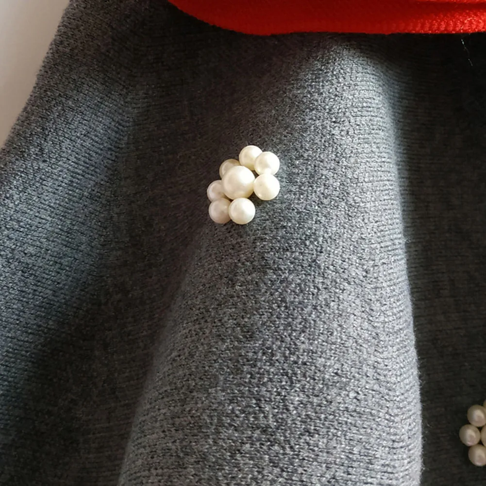 Юбки для девочек Весенняя вязаная мини юбка принцессы с жемчугом маленьких