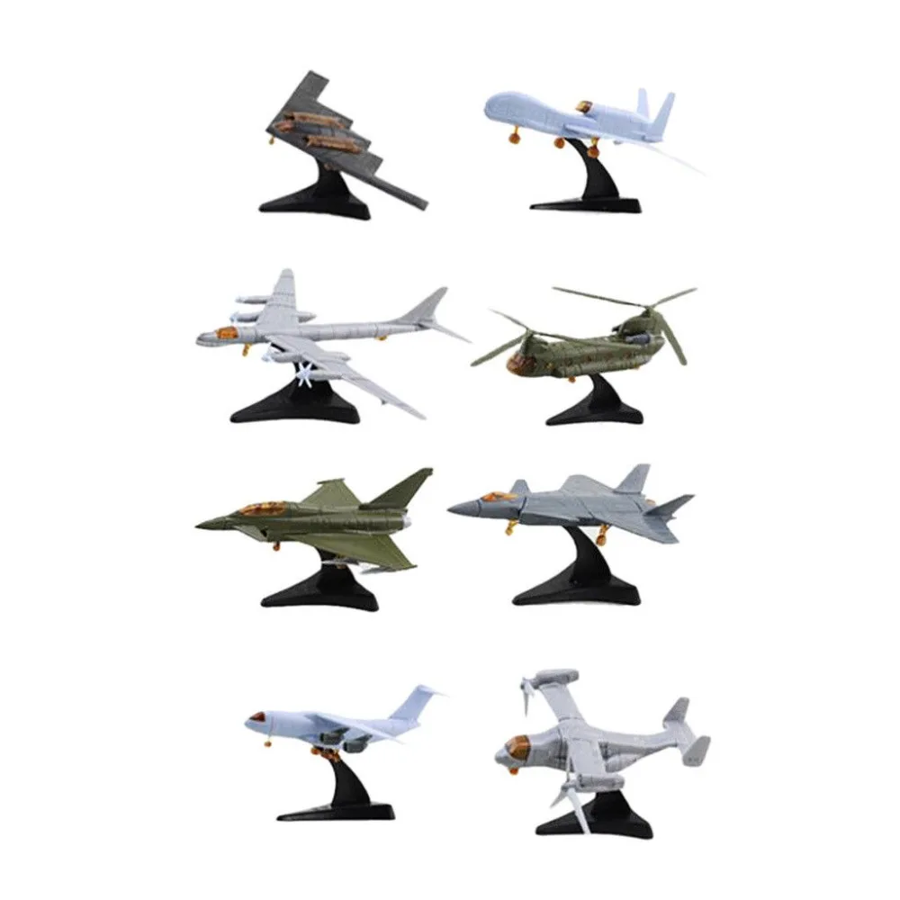 

1 шт., миниатюрная модель самолета, сборка TY-95, CH-47, EF-2000, V-22, J-20, RQ-4A, Y-20, знаменитая модель самолета, коллекция