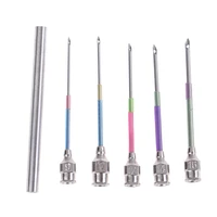 5pcsset embroidery stitching punch needle sewing tool with needle bottle diy tool