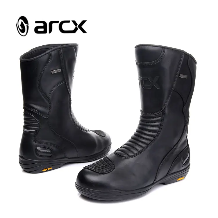 Байкерские ботинки ARCX кожаные мужские для мотокросса водонепроницаемая