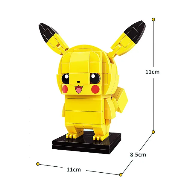 Pokémon строительный блок Пикачу 116 шт. просвещение образовательный Кирпичи игрушки для мальчиков - Цвет: A0101