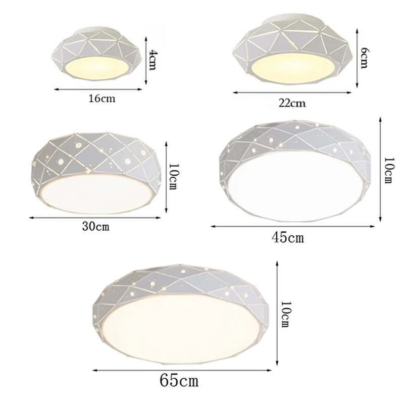 

Nordic Round LED Acrylic Ceiling Lights creative luminaria led teto kids room aisle Home Decoration lamp