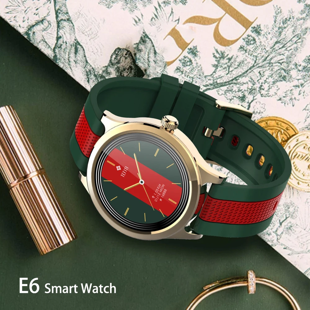 

New E6 Smart Watch Women Men Heart Rate Blood Pressure Information Remind Sport Multifunctional Waterproof Smartwatch