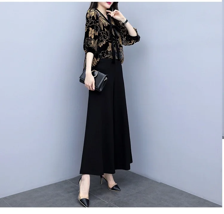 2020 осенне-летний модный женский костюм повседневные штаны с высокой талией и