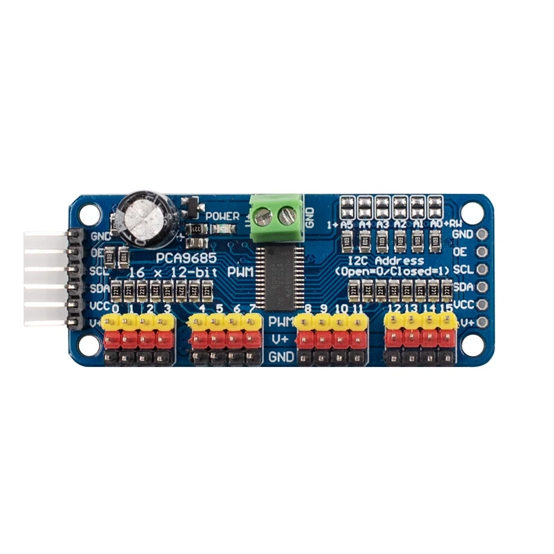 16 канальный 12 битный PWM/Servo драйвер I2C интерфейс PCA9685 для Arduino Raspberry Pi DIY Servo Щит