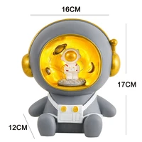 small night light piggy bank creative birthday gift student small gift spaceman astronaut piggy bank decoration ornaments