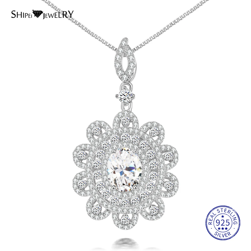 Женское ожерелье из серебра 100% пробы с овальным сапфиром и изумрудом | Украшения