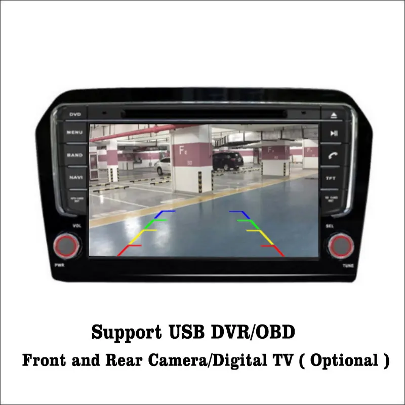 Liislee Android 7 1 2G RAM для Volkswagen Jetta автомобильное радио Аудио Видео Мультимедиа DVD плеер