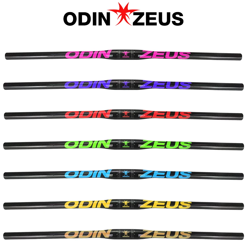 

ODINZEUS Supers trong Carbon friber MTB/дорожный велосипед руль плоский/подъем горный велосипед запчасти 31,8*580/600/620/640/660/700/740 мм