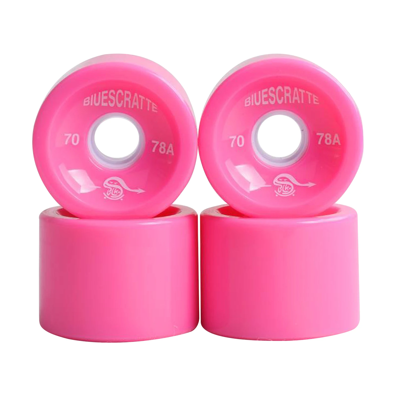 

4x Durable Skateboard Wheels, High Performance Longboard Wheel, Solid 70x51mm PU Roller for Cruiser Long Board Skateboard