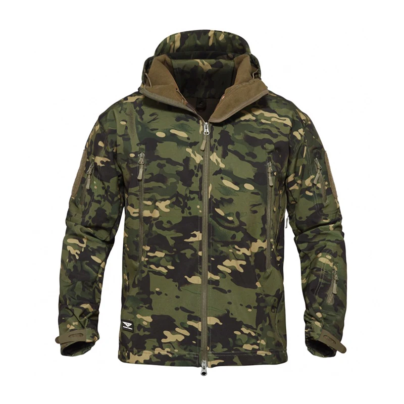 TAD Multicam tropic Softshell куртка с капюшоном теплая тактическая софтшелл 2019 | Мужская