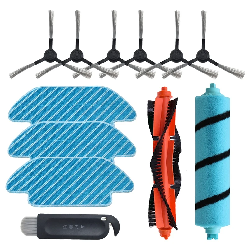 

Replacement Roller Brush Side Brush Mop for Cecotec Conga 4090 Vacuum Cleaner Robot Sweeper for Conga 4090