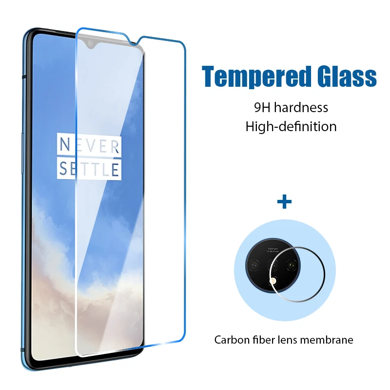9H Защитное стекло для Oneplus 7 мягкая пленка объектива камеры 7T 2 в 1 Защитная экрана |