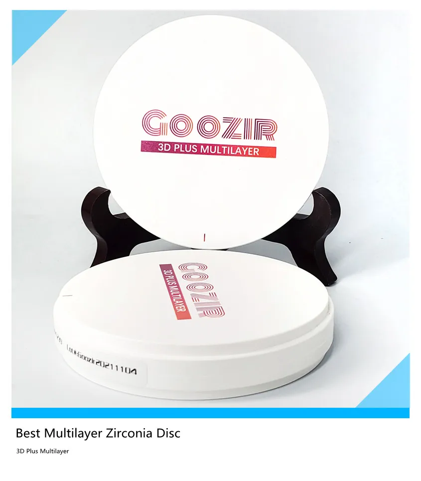 Goozir Digital Dental Zirconia Block 12mm 3D Pro Multilayer A1 BLEACH1 CAD CAM Denture Material