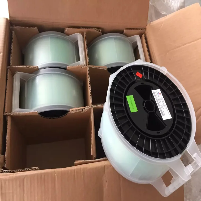 48.4km/Roll Bare Fiber Optics Standard G652D Optical Fiber Material Pigtails Patch Cord FTTH OTDR Test