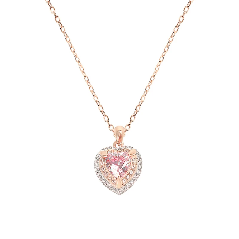 Swarovski знаковые с покрытием кулон в виде лебедя 5204134/5204133/5279421/5272364/5347329/5194826/5215038 - Окраска металла: Rose Gold 5439314