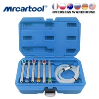 mr cartool 6pcs brake oil drainer wrench and oil bleed hose drain 7 12mm power free brake car oil filter repair tool set