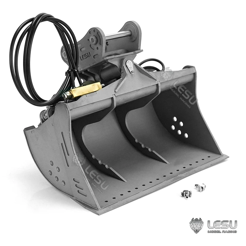 

IN STOCK Hydraulic Metal Tiltable Bucket Shovel for 1/14 LESU Carter C374 RC Excavator DIY Model