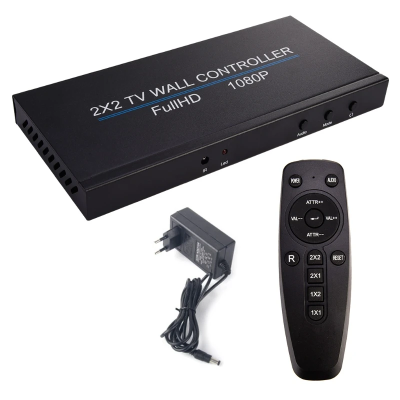 40GD 2X2 видеоконтроллер для стен дисплей с 4 выходами многоэкранный видеопроцессор