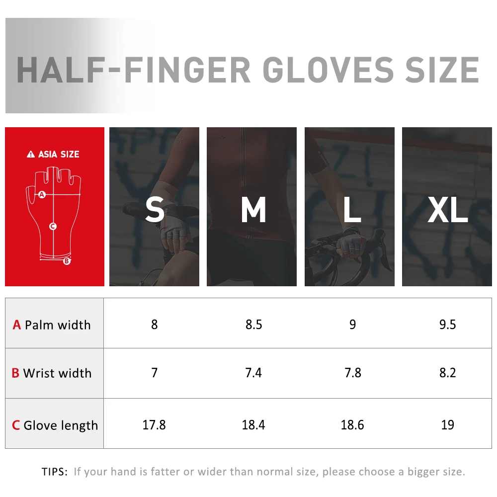 

Santic Men Cycling Gloves Short Finger Breathable Non-slip Road Bike Gloves Bicycle Half Finger Gloves Reflective