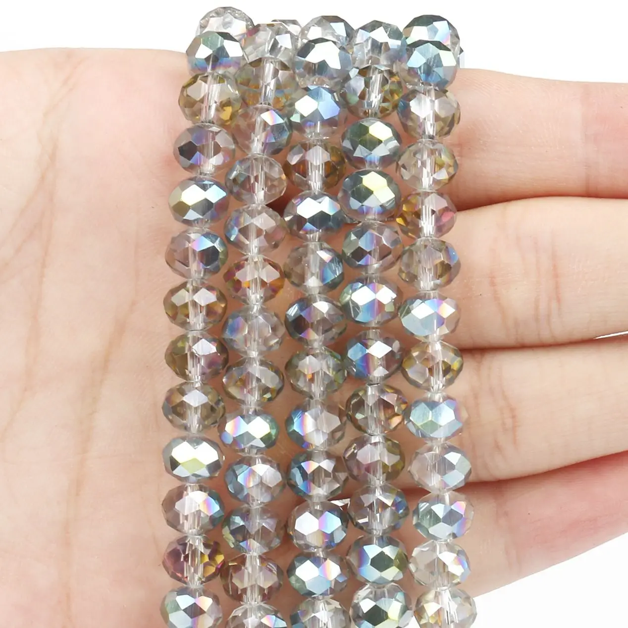 

3/4/6/8 мм зеленая искусственная граненая свобода для ювелирных изделий, фурнитура для сережек, браслетов, ожерелий, аксессуары 15 дюймов