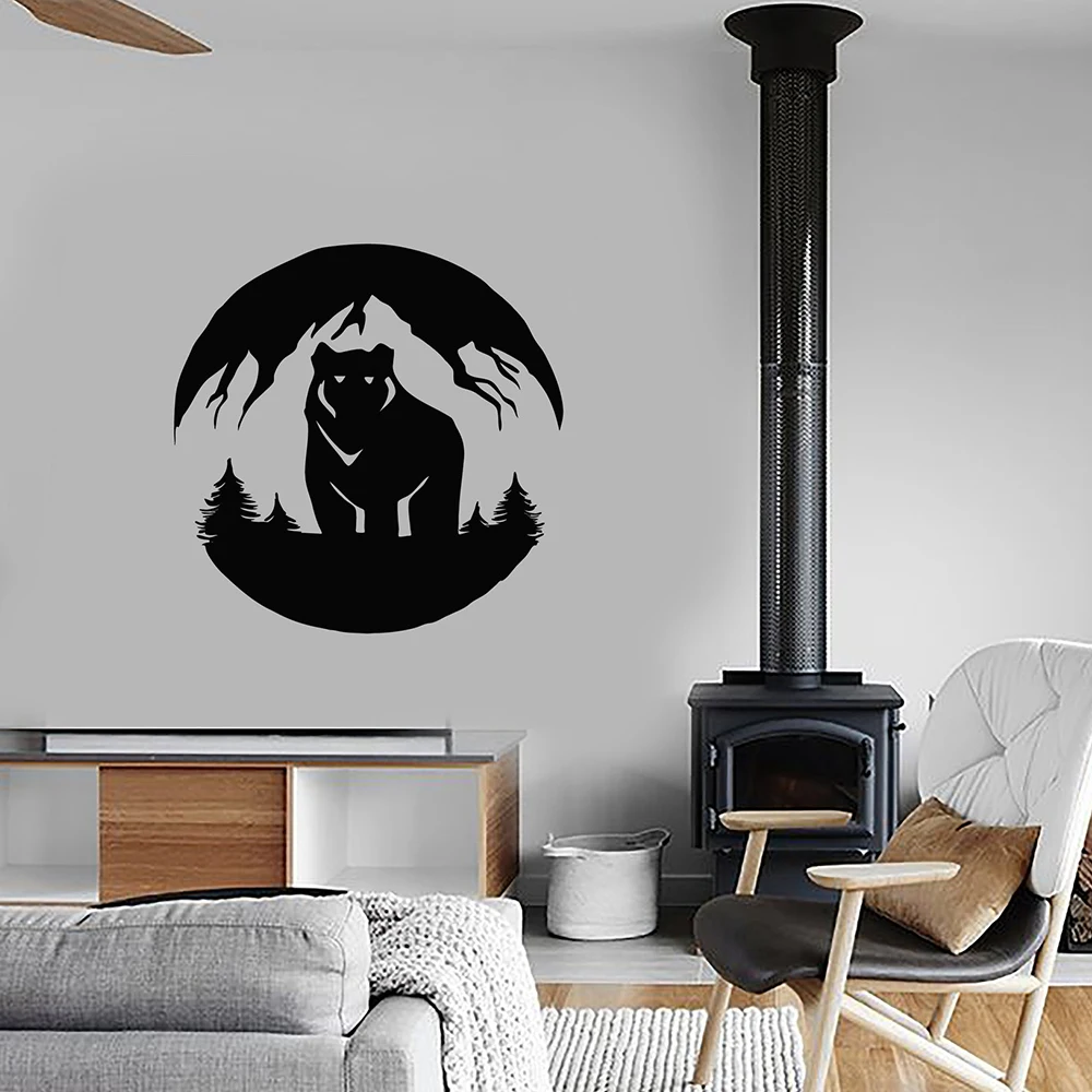 

NEW Bear Wall Art Decal Wall Stickers Pvc Material For Kids Room Living Room Home Decor Diy Pvc Home Decoration Accessories