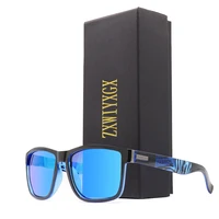 zxwlyxgx brand design polarized sunglasses men women outdoor driving sun glasses male square goggles uv400 eyewear oculos