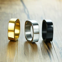 high quality stainless steel men gold ring classic male black finger ring wedding engagement rings jewelry accessories