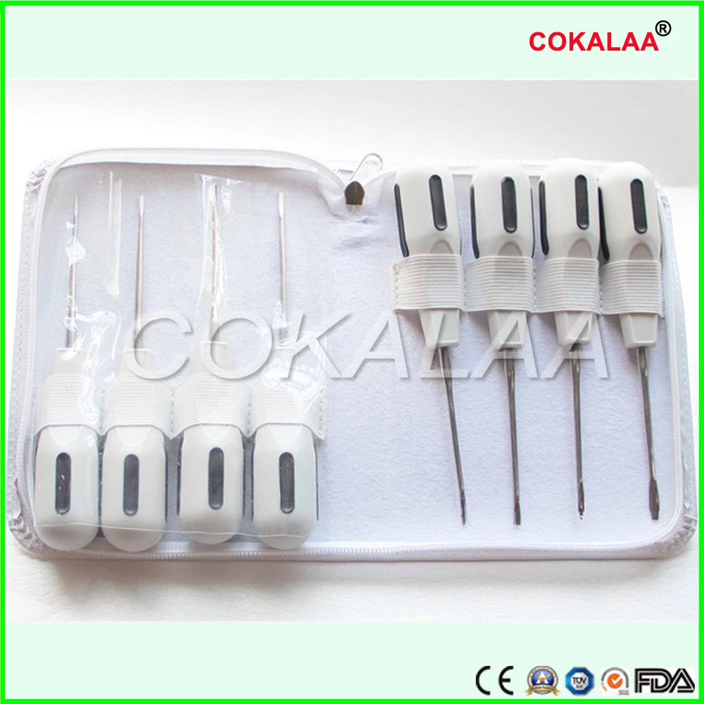 

8pc curved root elevator dentistry dentist dental instrument teeth whitening equipment dentist stainless steel