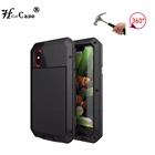 Роскошные Doom Броня жизни водостойкий Алюминиевый металлический кейс для IPhone 12 11 Pro XS max XR X 8 7 6S 6 Plus 5S полное покрытие, защита от ударов