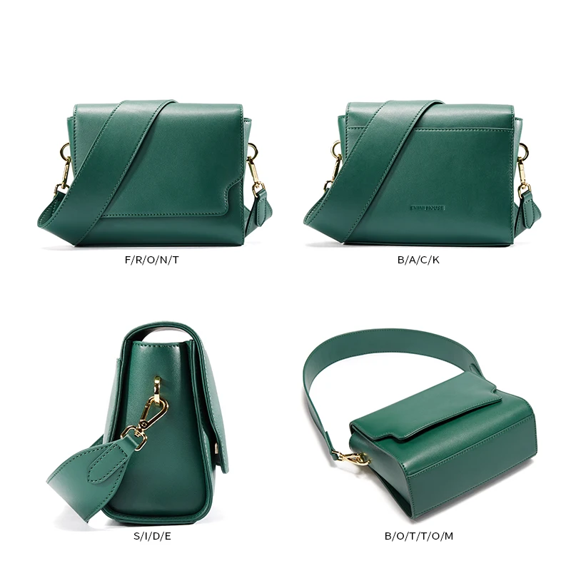 EMINI HOUSE широкий пояс Сплит Кожаная Лоскутная сумка женские сумки-мессенджеры