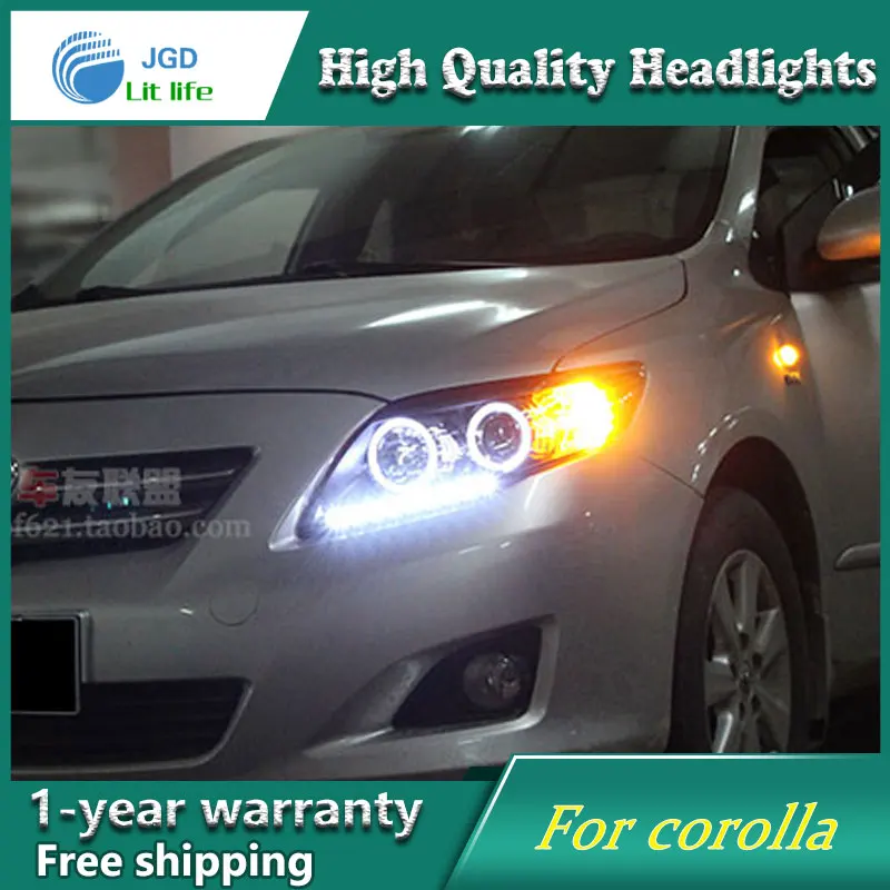Чехол для стайлинга автомобиля Toyota corolla светодиодный светильник s 2007 2011 дневные