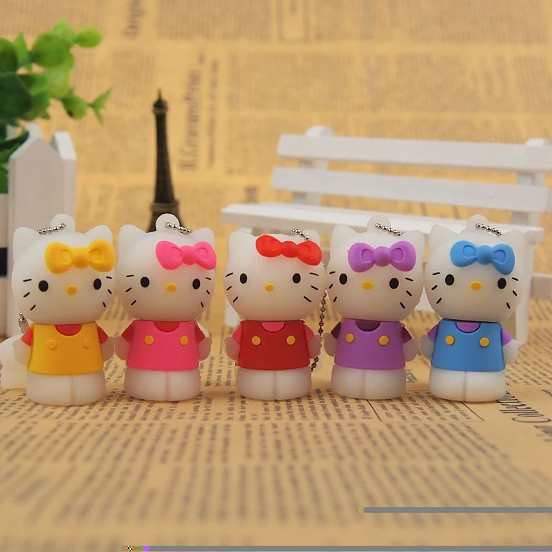 Прекрасный USB флешка анимадо мультфильм флэш накопитель 128 МБ 32 Гб 64 ГБ флеш 2 0 Hellow