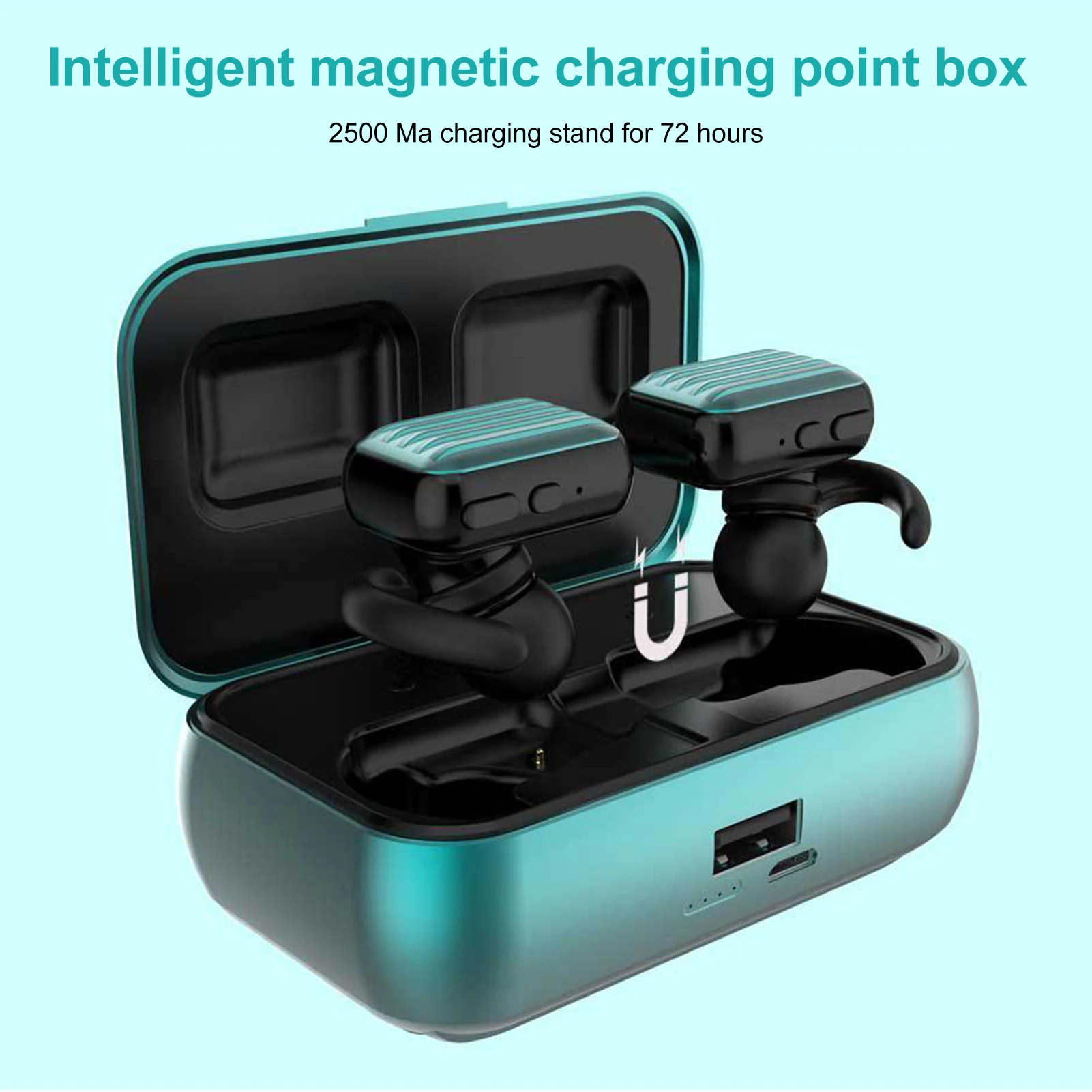 TWS Bluetooth Headset Touch With Mobile Power Earplugs Personality Creative Mini Suitcase Cute Gaming Wireless | Электроника
