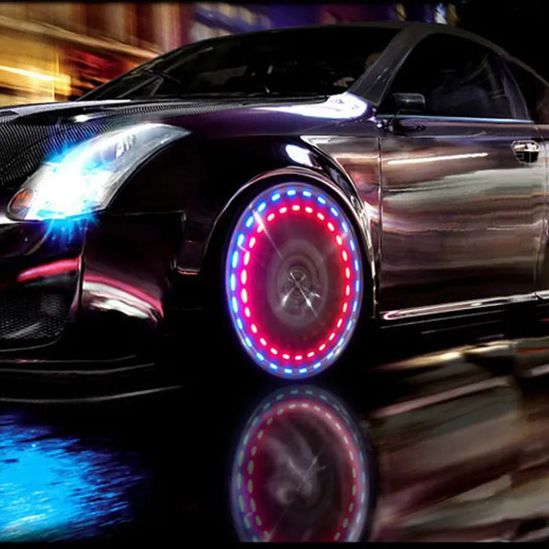 

Car Tire Motorcycle Light Solar LED Valve Lamp Waterproof Wheel Decoration Lamp Burst Bright Color Wind Wheel
