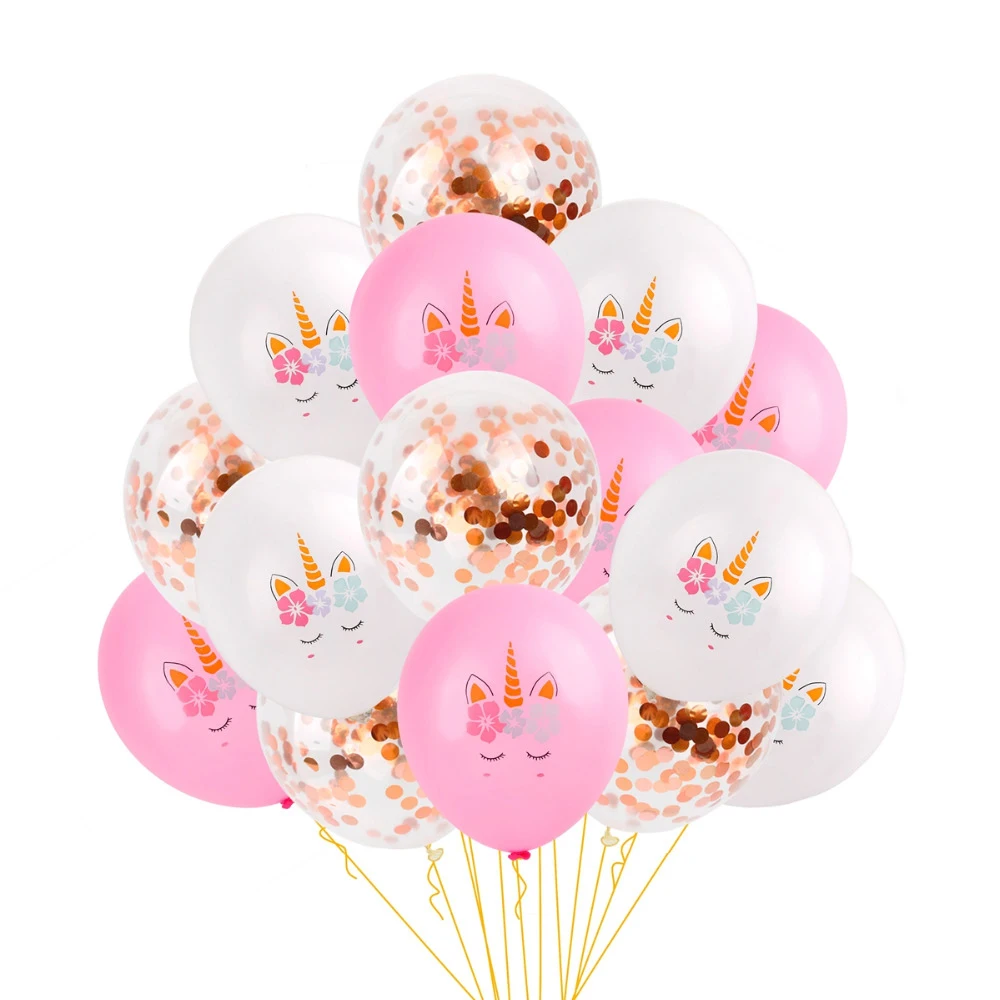 Fengrise большой шар единорога украшения для дня рождения детский душ воздушный с