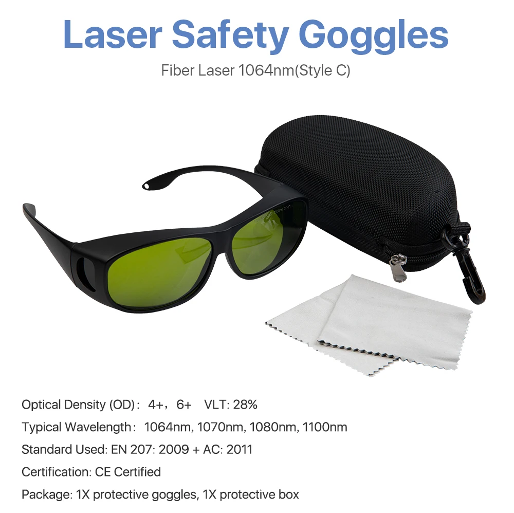 Cloudray 1064nm стиль C лазерные защитные очки щит защитные очки для YAG DPSS волоконный лазер