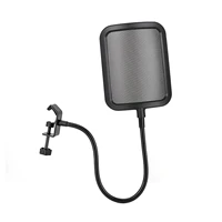 microphone filter live streaming shield windscreen with stand clip blowout protection net professional absorber noise reduction